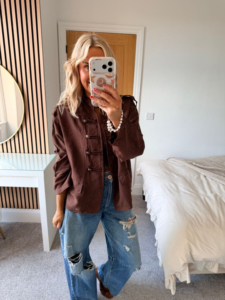 Military Jacket Chocolate