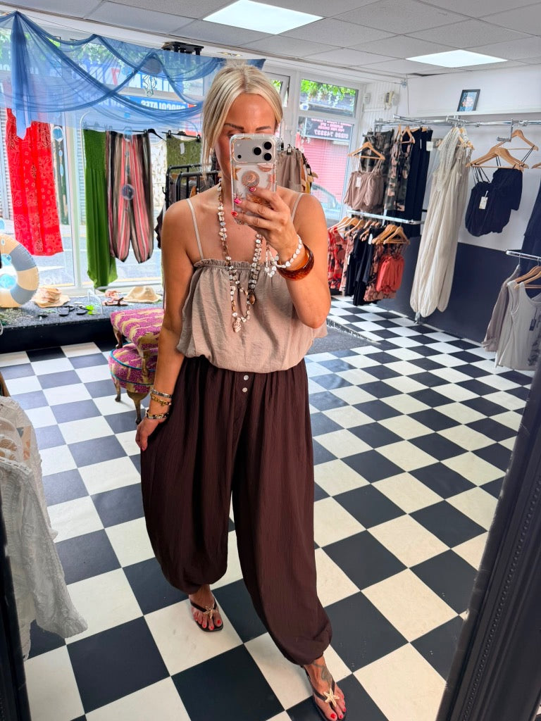 On Trend Chunky Bangle Tan