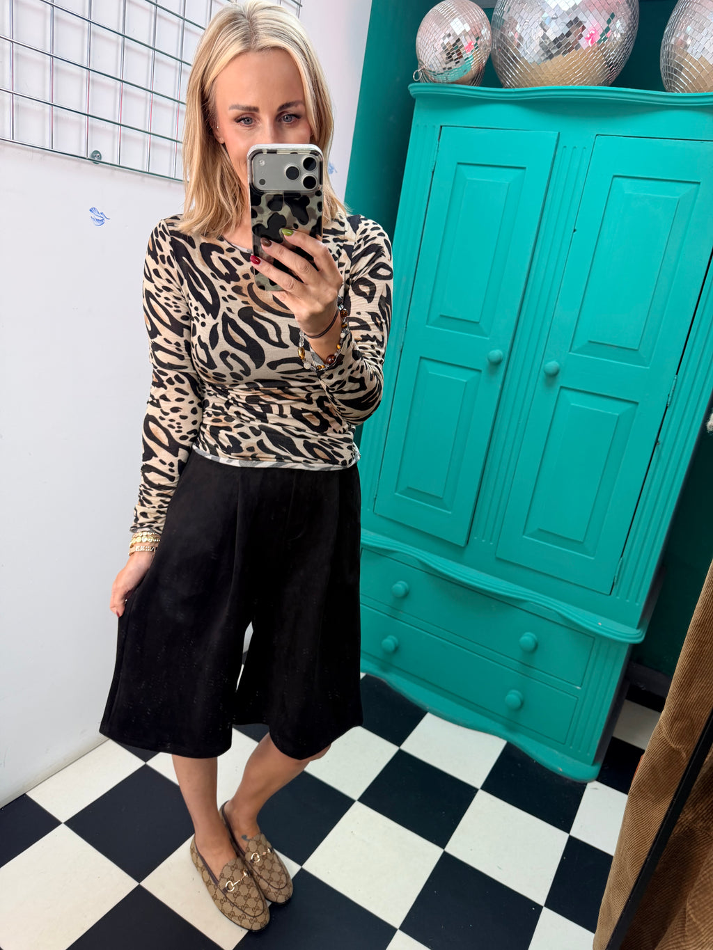 Faux Suede Jorts Black