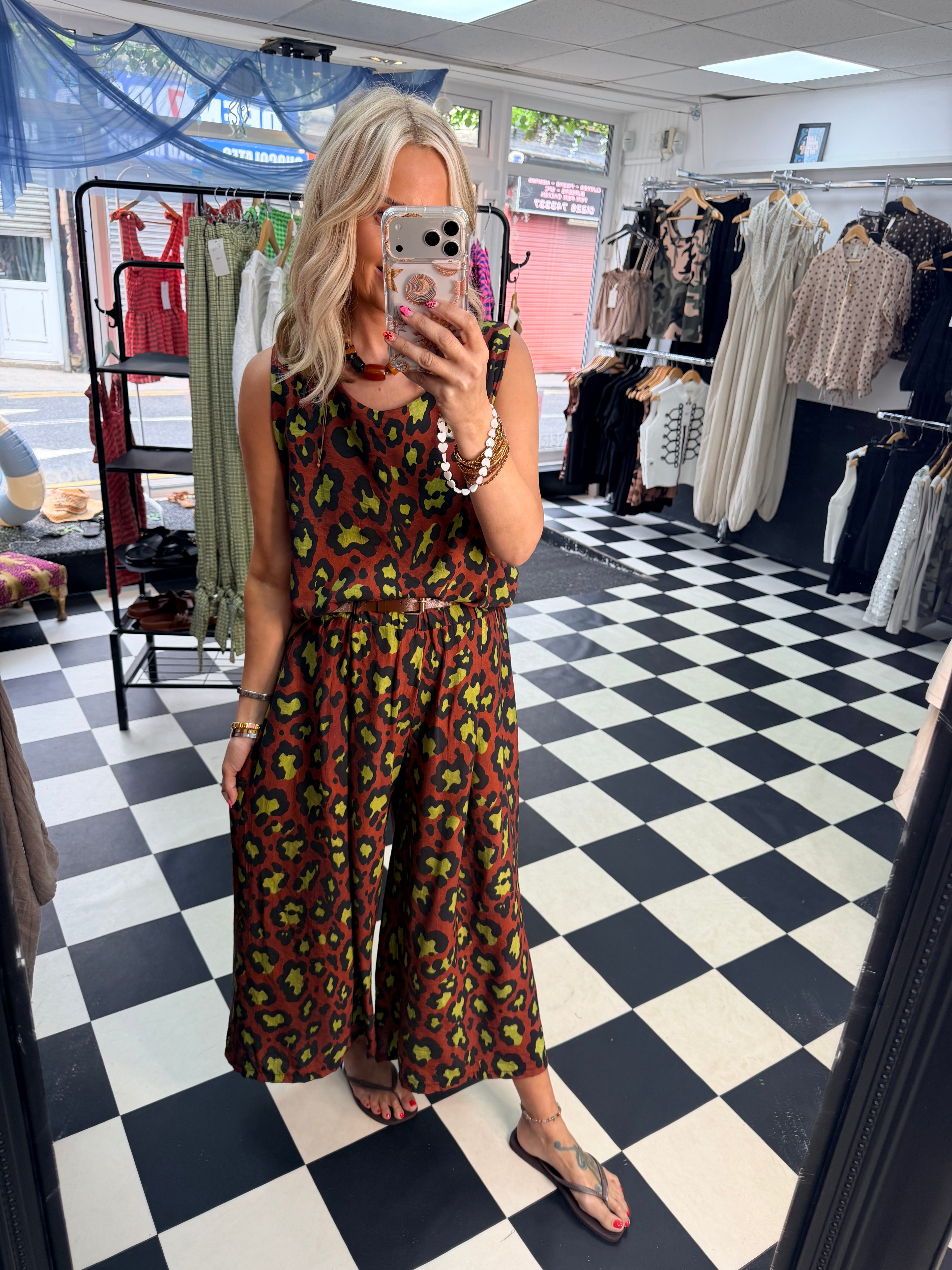Animal co ord Chocolate and Lime