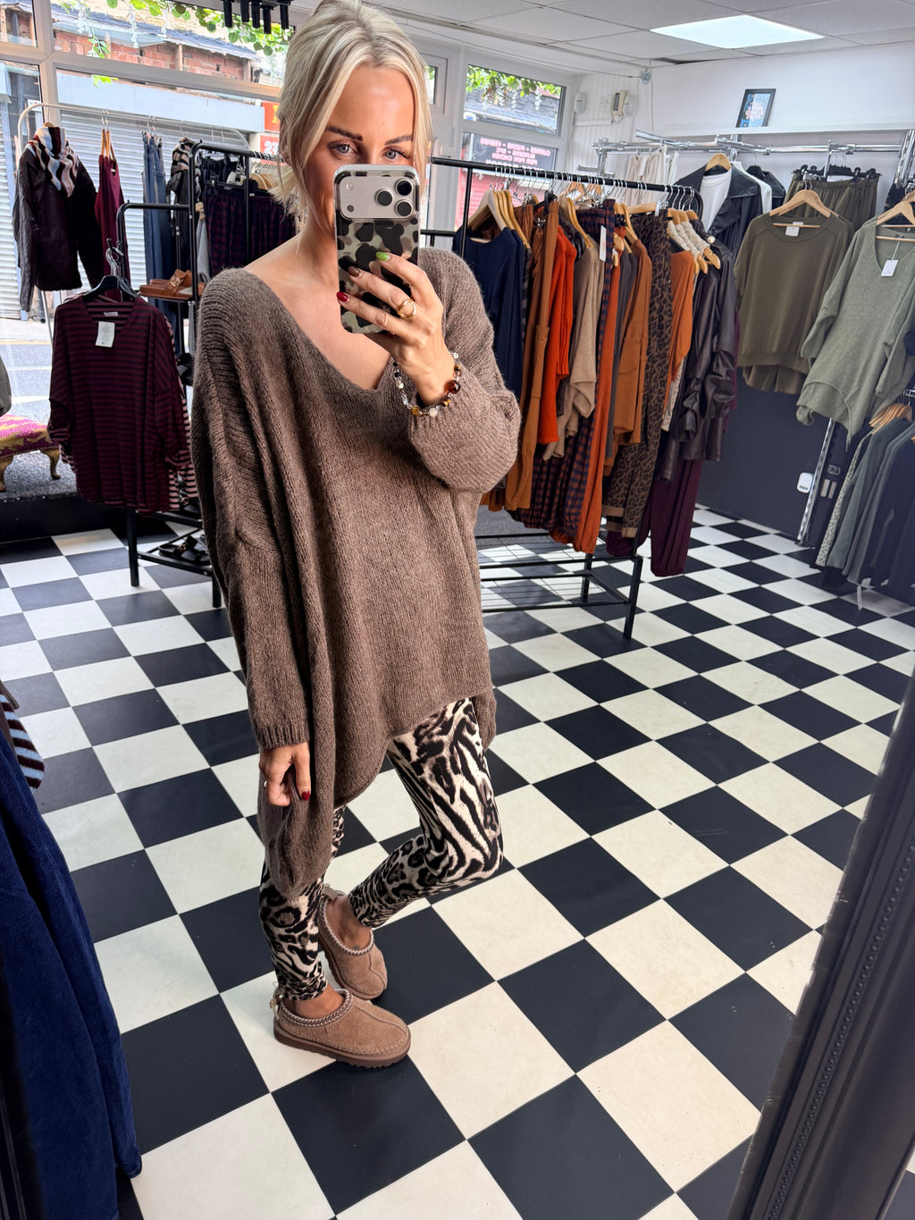 Over Sized Chunky Knit Mocha