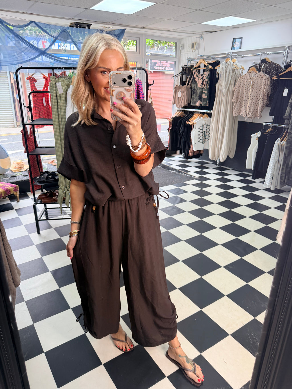 Beaded Co Ord Chocolate