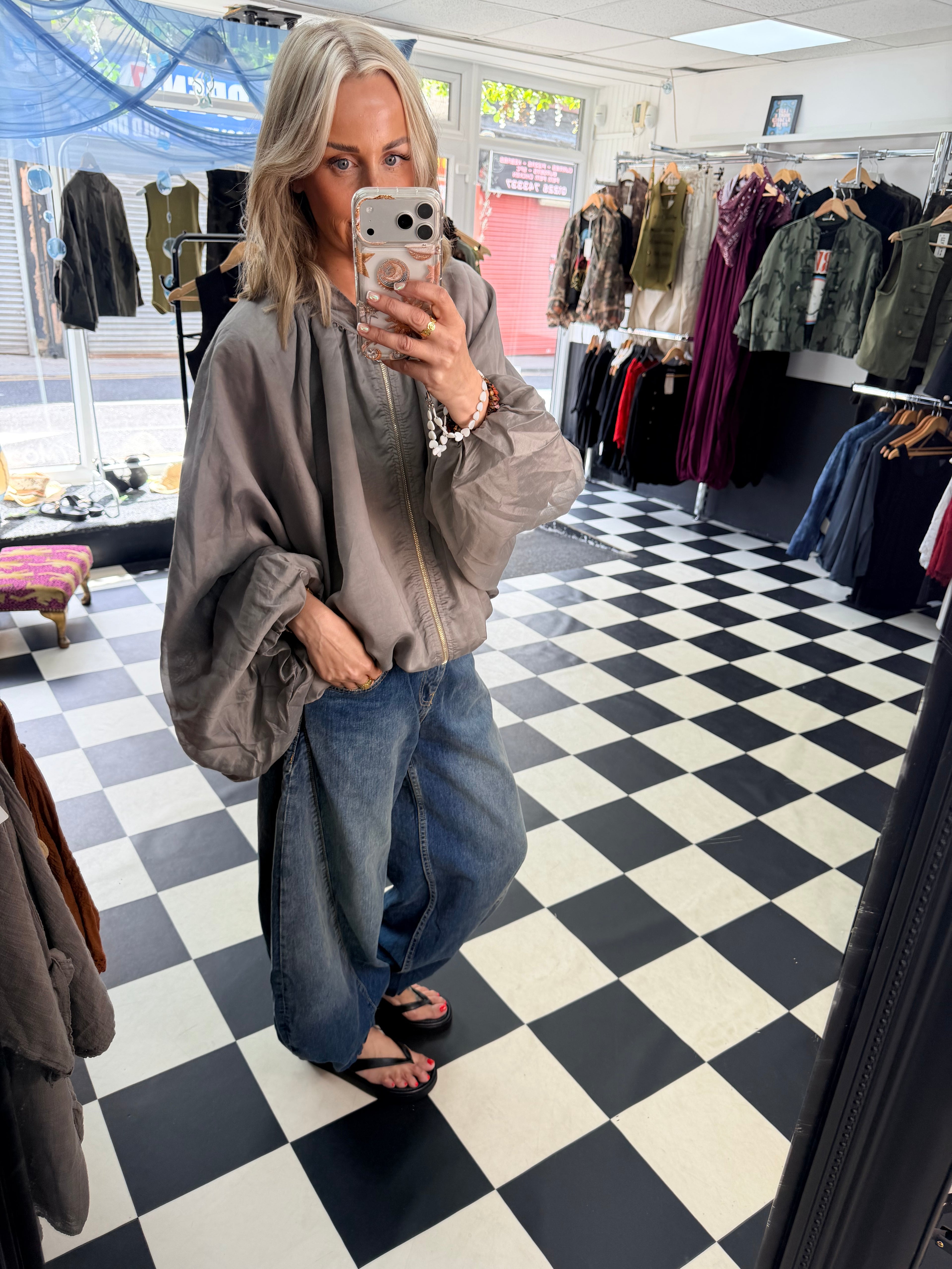 Balloon Jacket Taupe