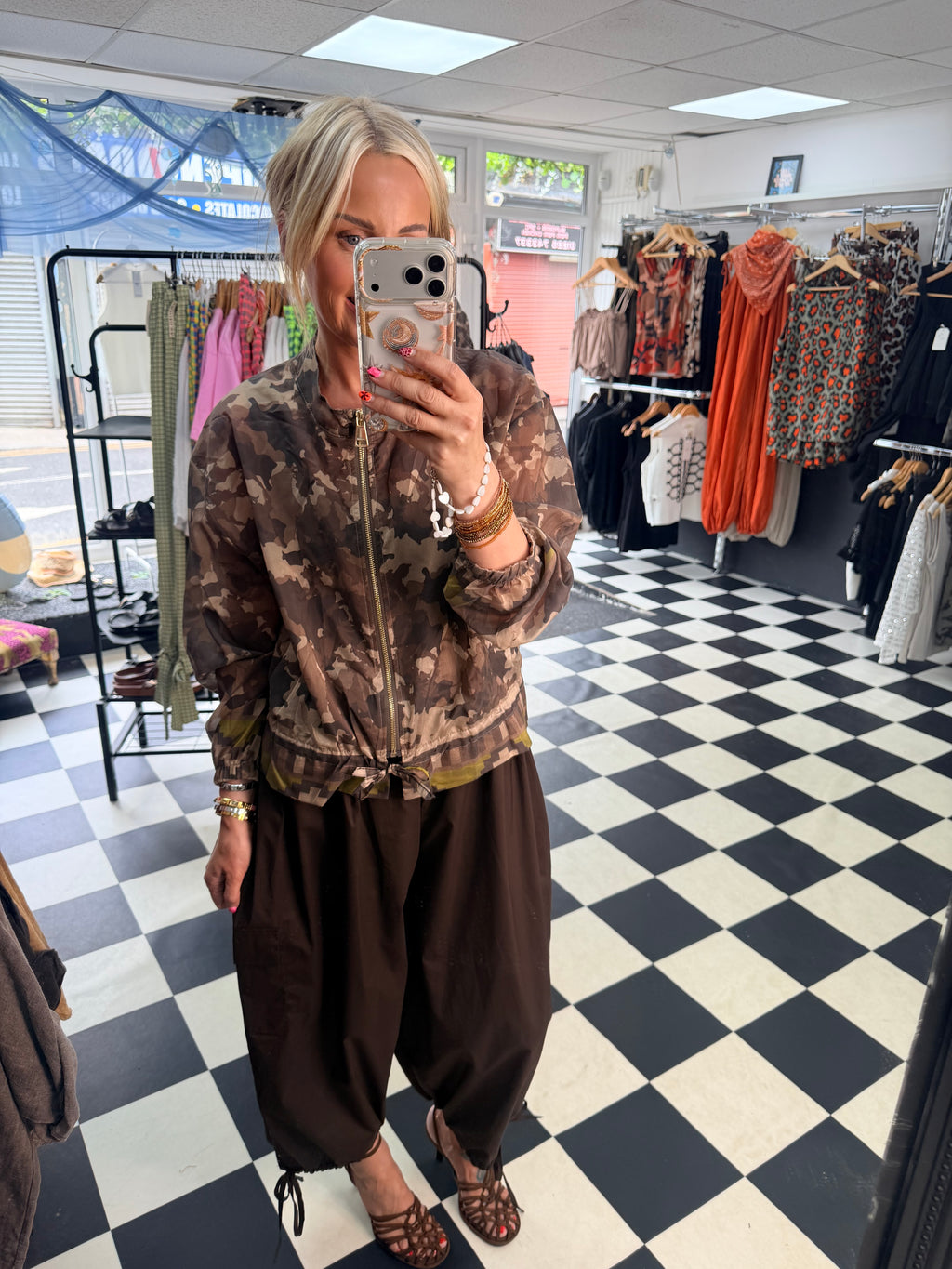 Lightweight Camo Jacket Mocha