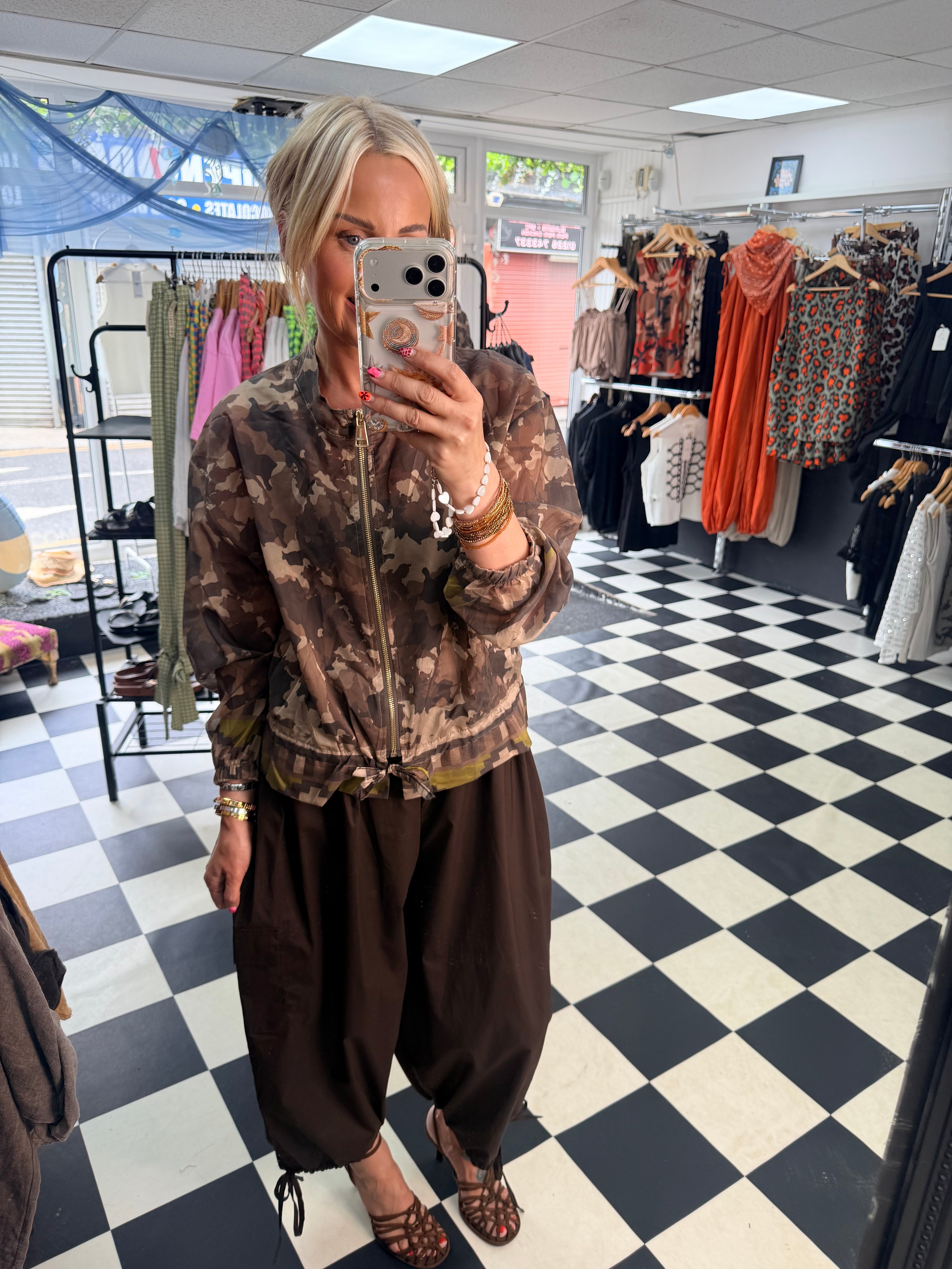 Lightweight Camo Jacket Mocha
