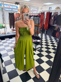 Bandeau Jumpsuit Green