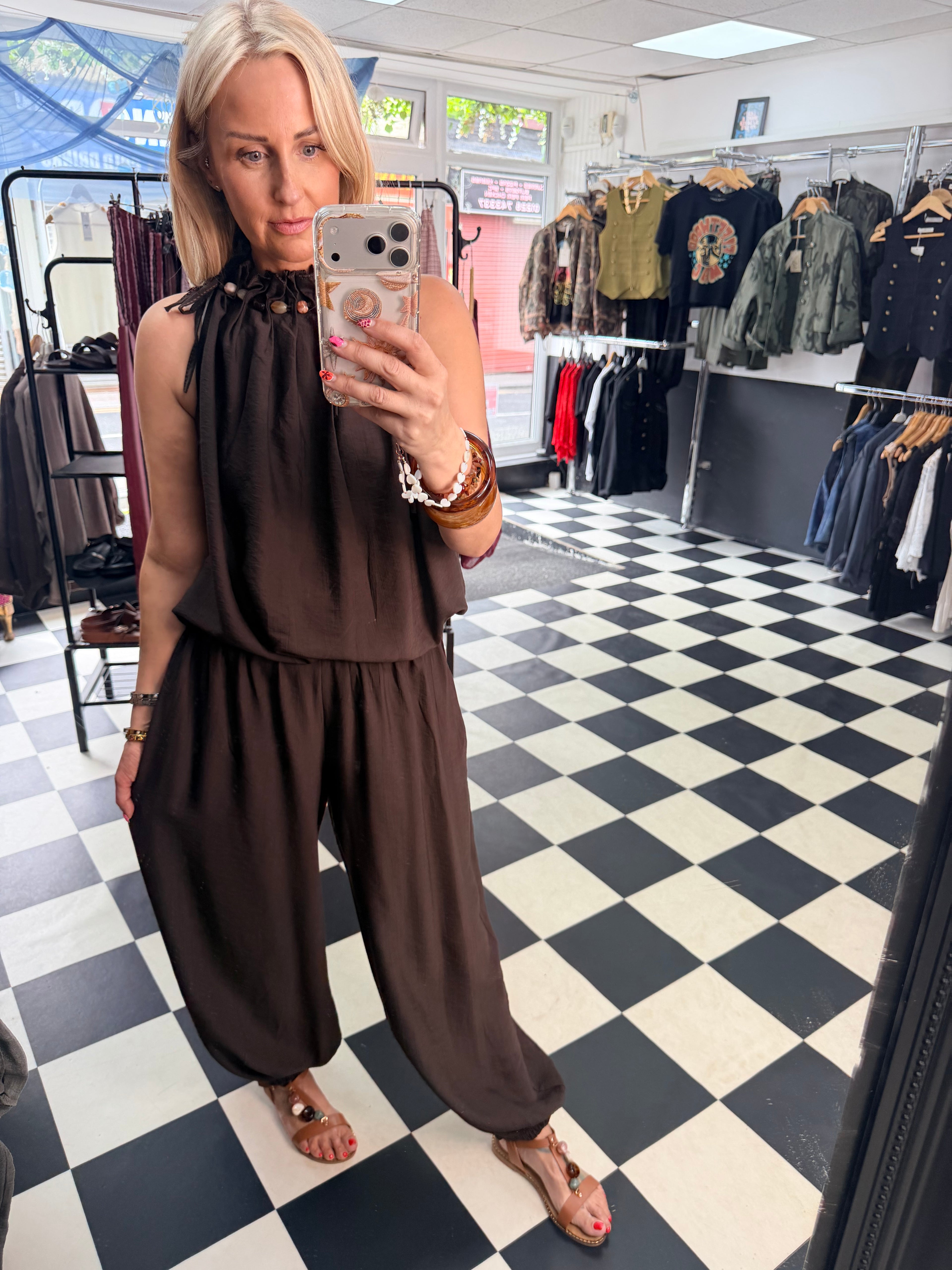 Pebble Co Ord Chocolate