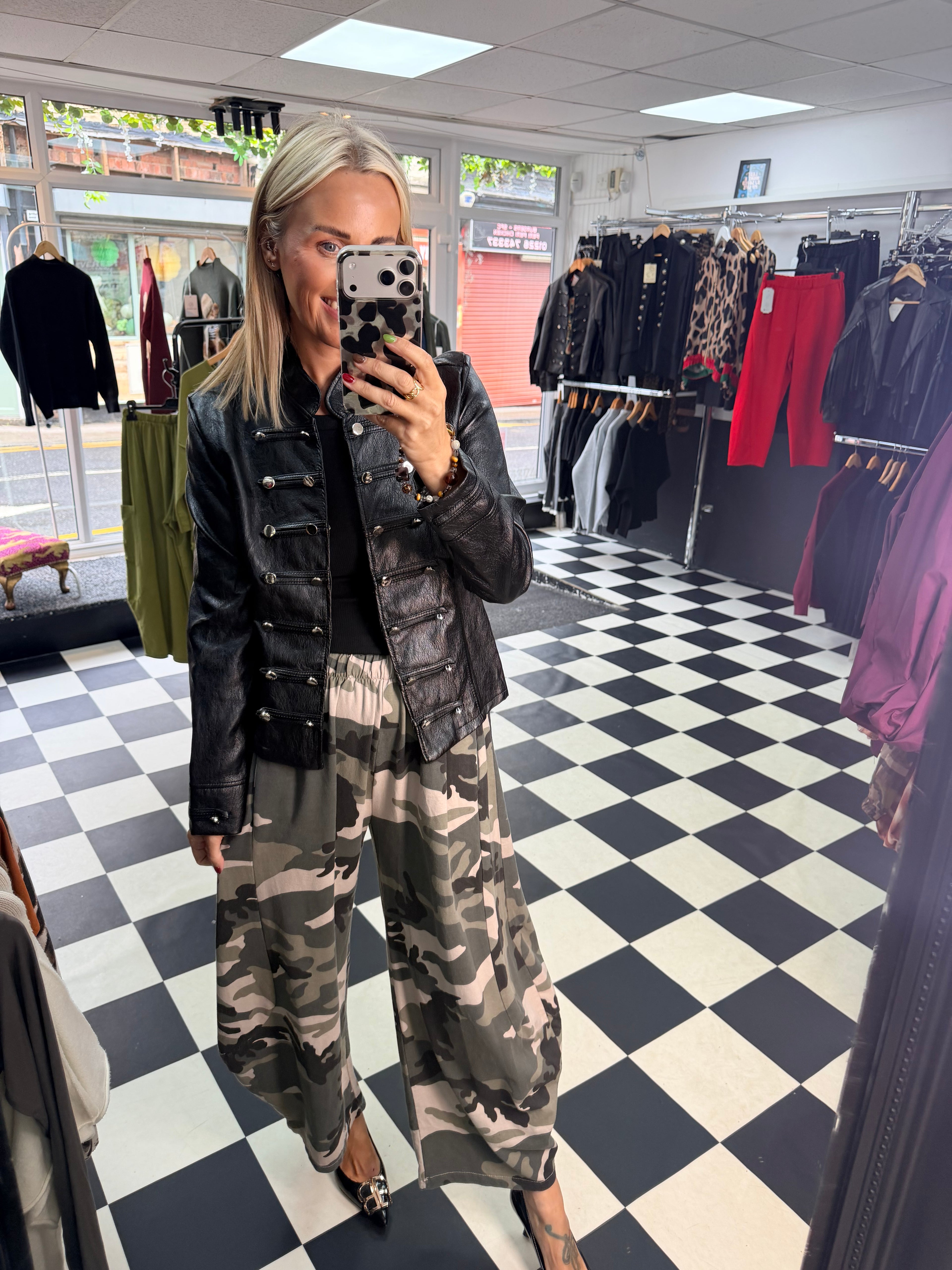 Hetti Camo Barrel Joggers