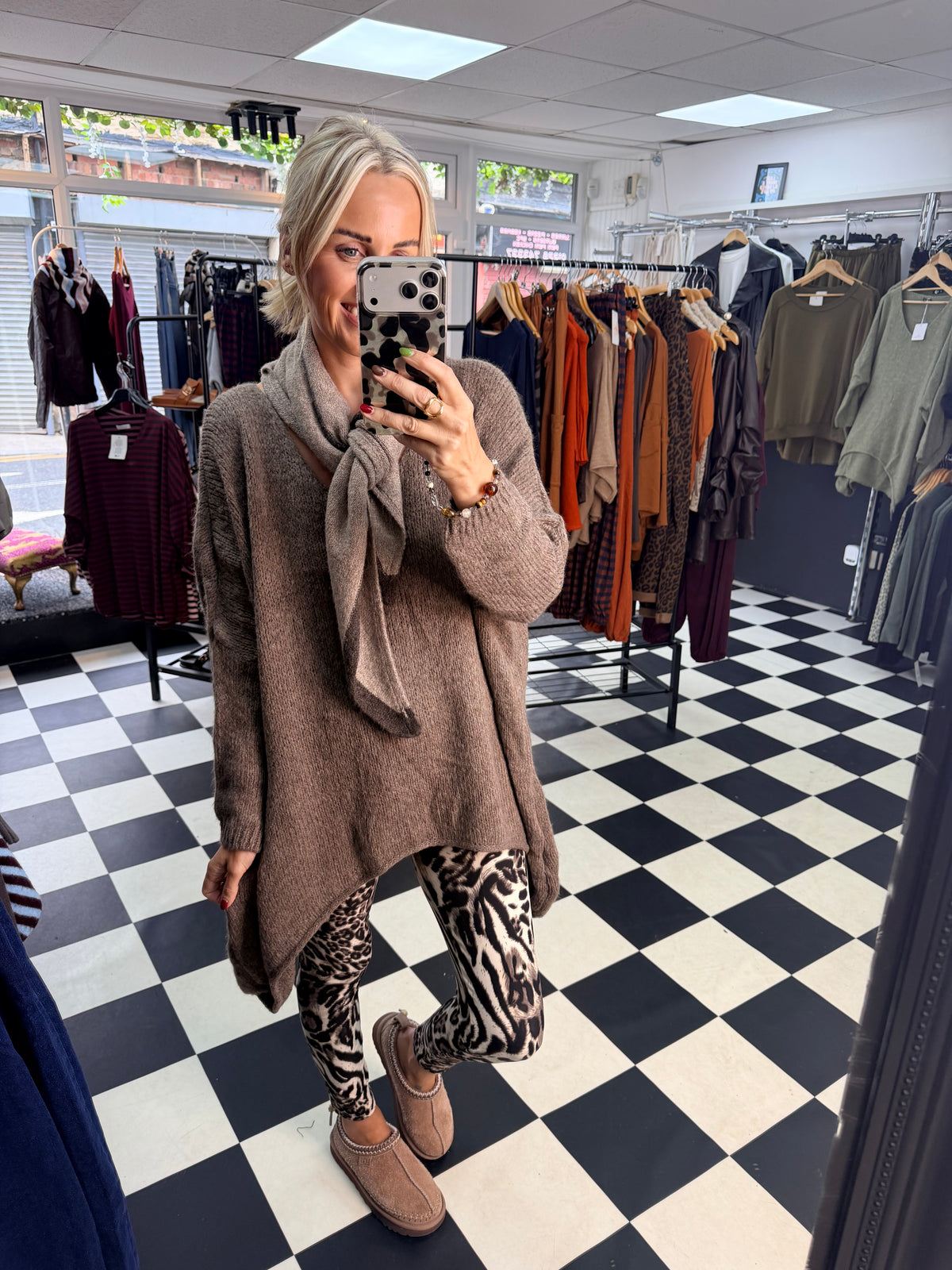 Over Sized Chunky Knit Mocha