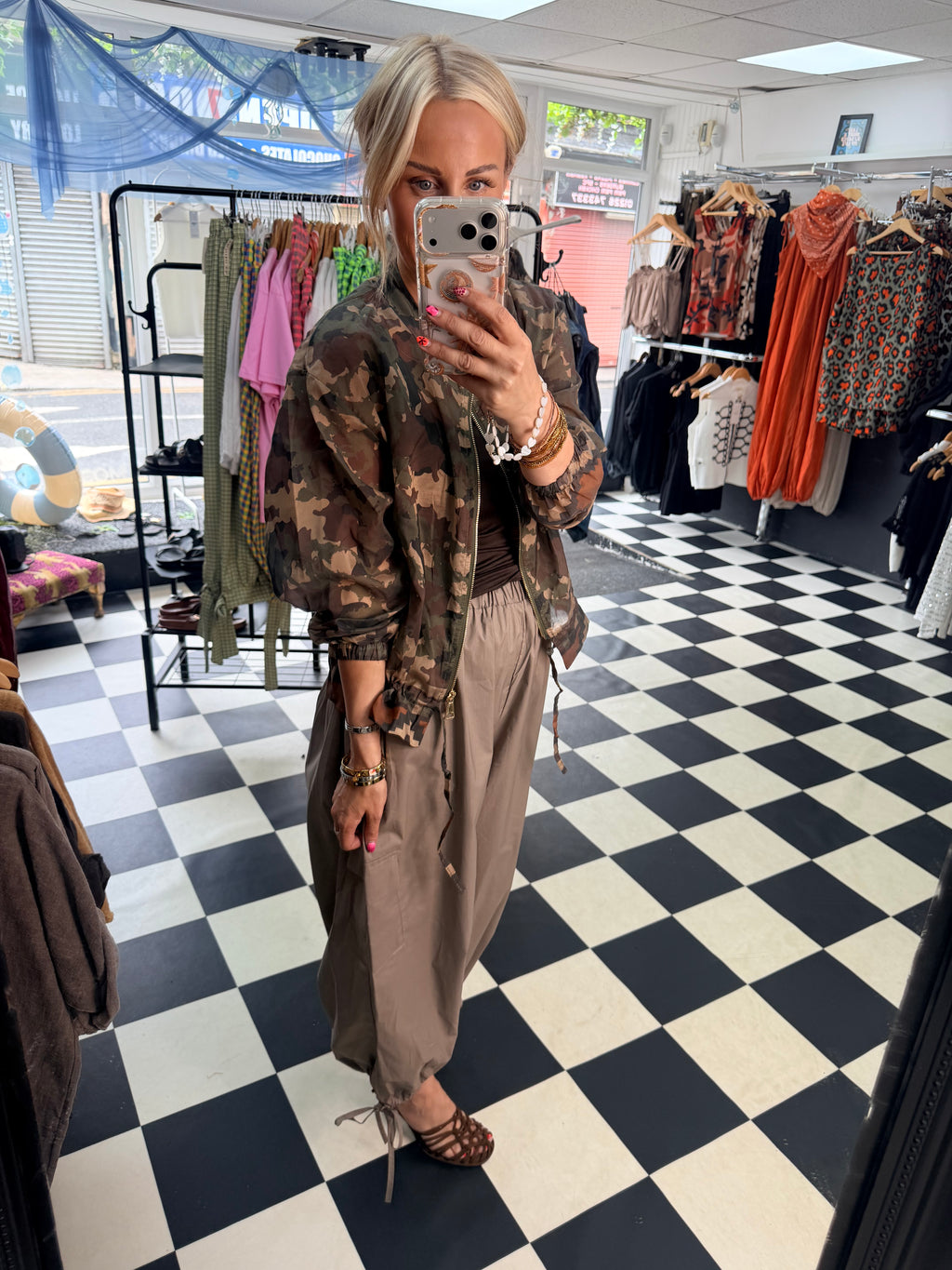Lightweight Camo Jacket Khaki