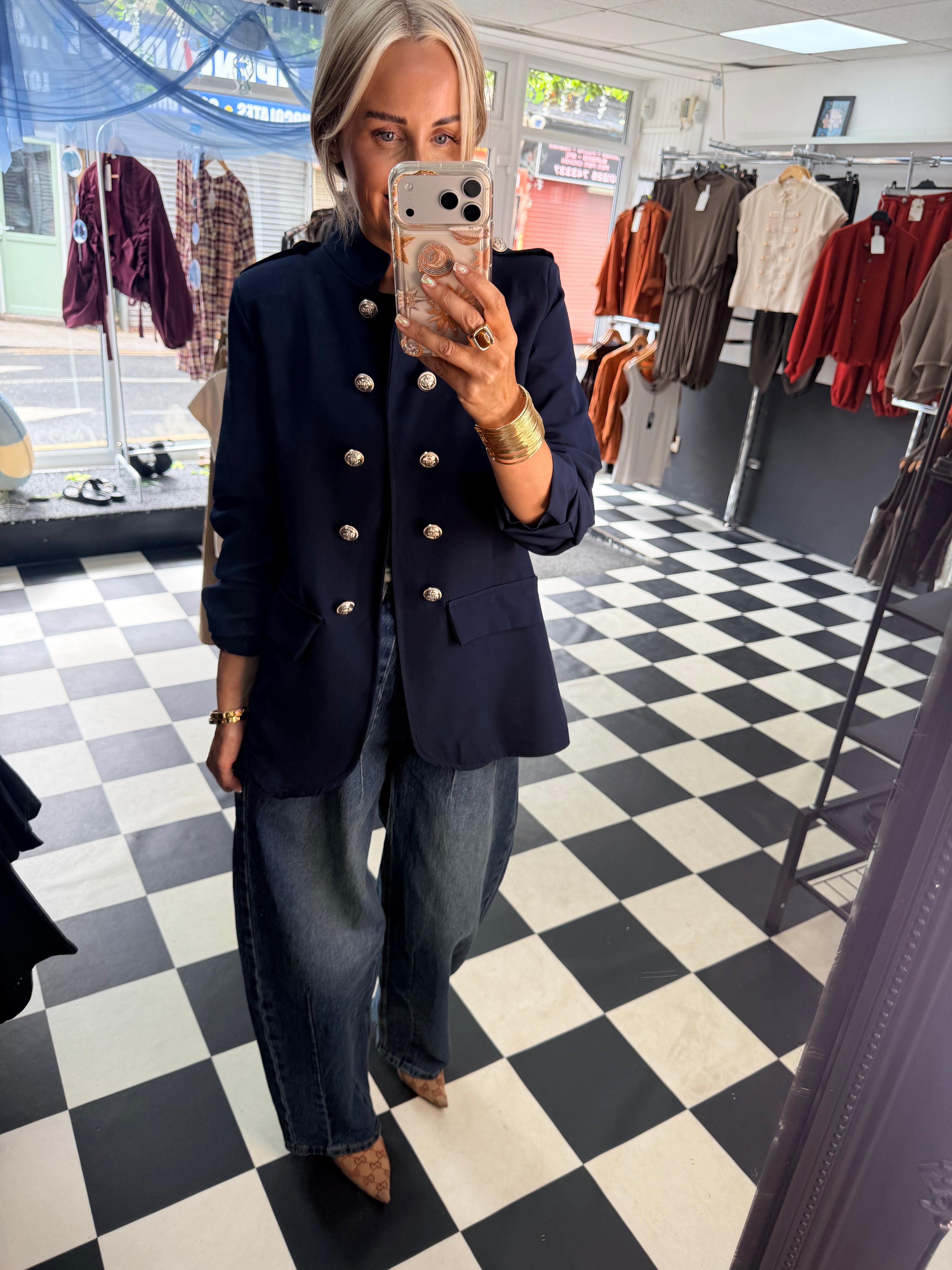 Military blazer Navy