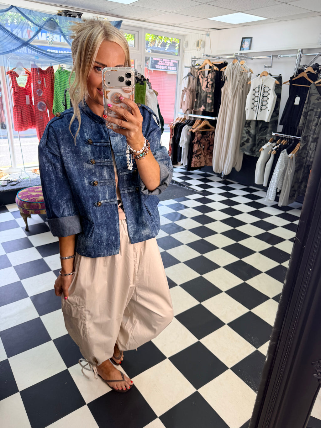Denim Military Jacket Pre Order Due in Sunday 19th July approx