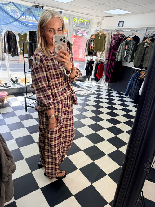 Autumn Check Trousers
