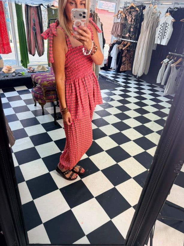 Neon Collection Bloomer Trouser Slate/Coral
