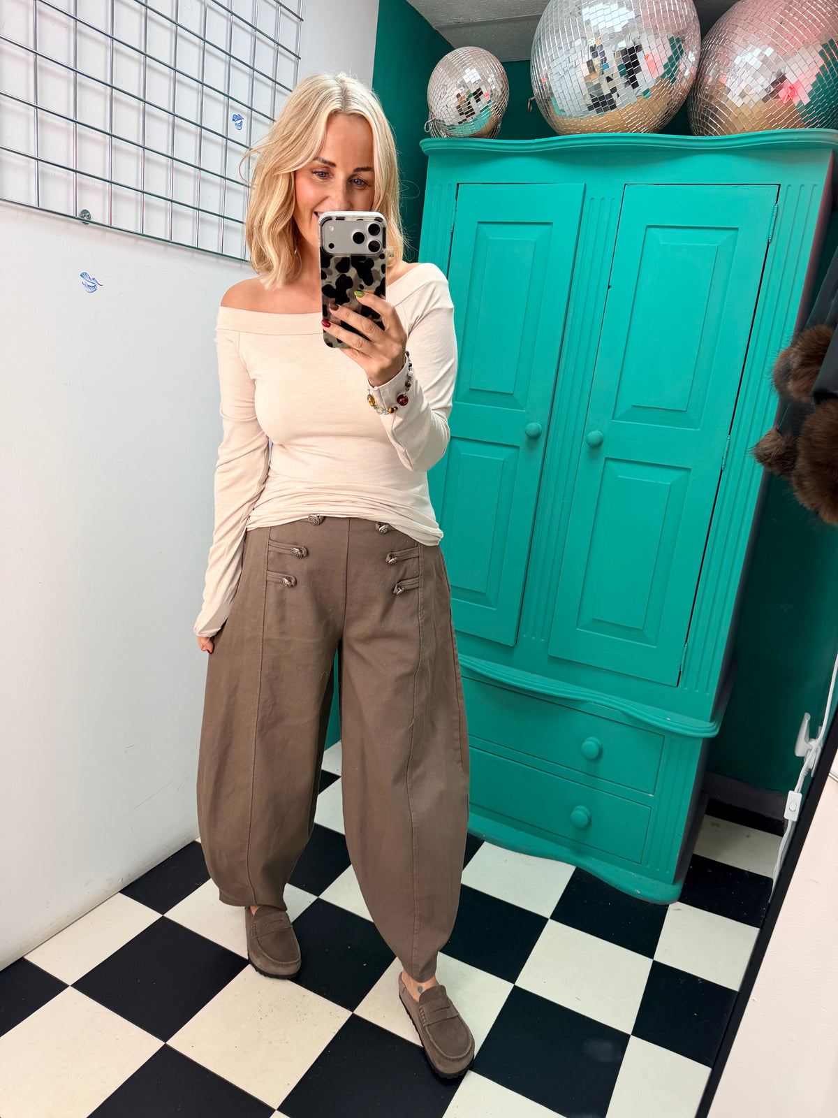 Military balloon trouser - Mocha