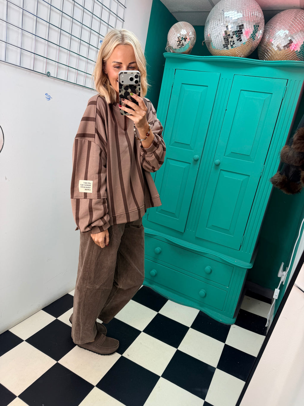 The Autumn stripe - Mocha and Chocolate