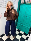 Suede Weekend Slouch Jacket Chocolate