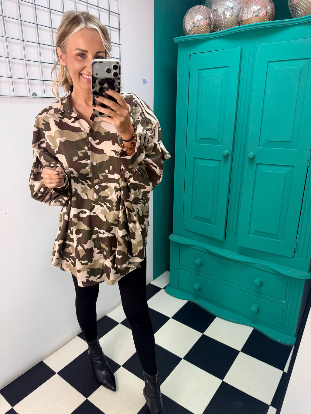 Camo Club Oversized Stripe Shirt Special Buy