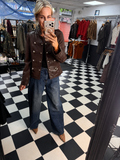 Fitted Military Jacket - Chocolate (12-16)