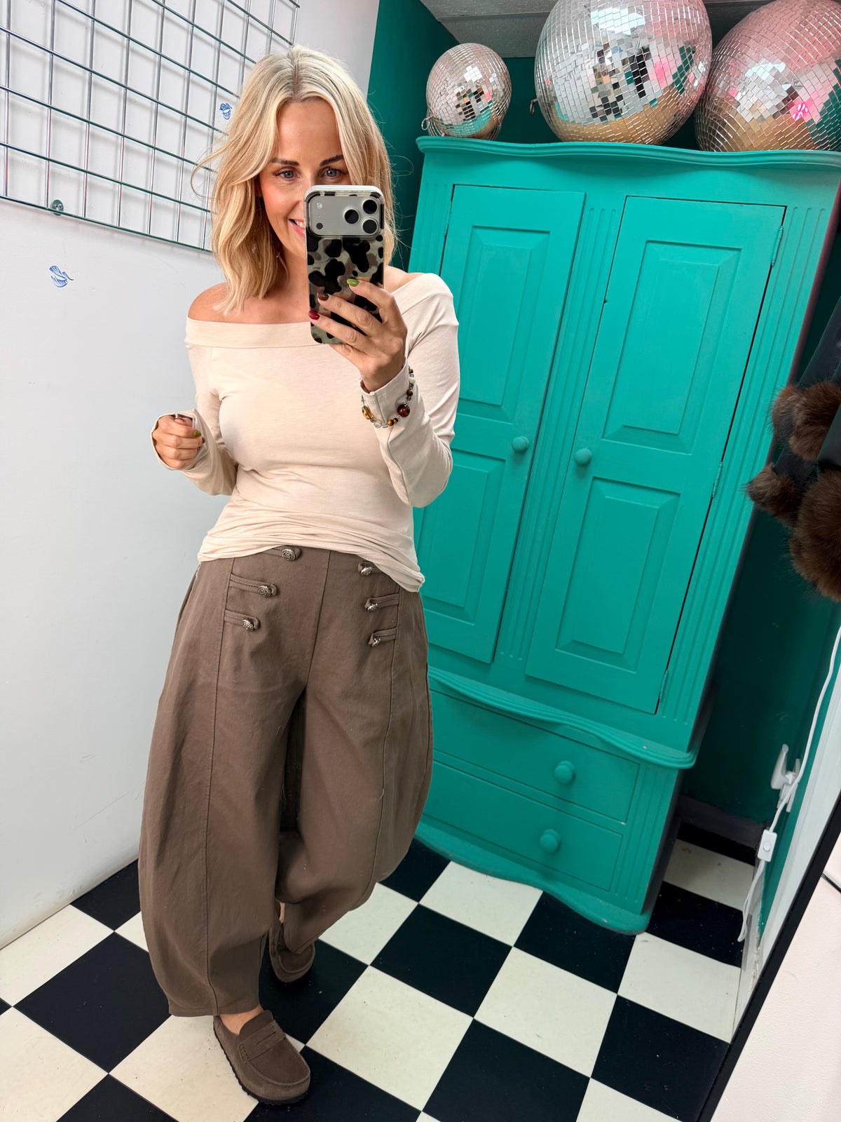 Military balloon trouser - Mocha