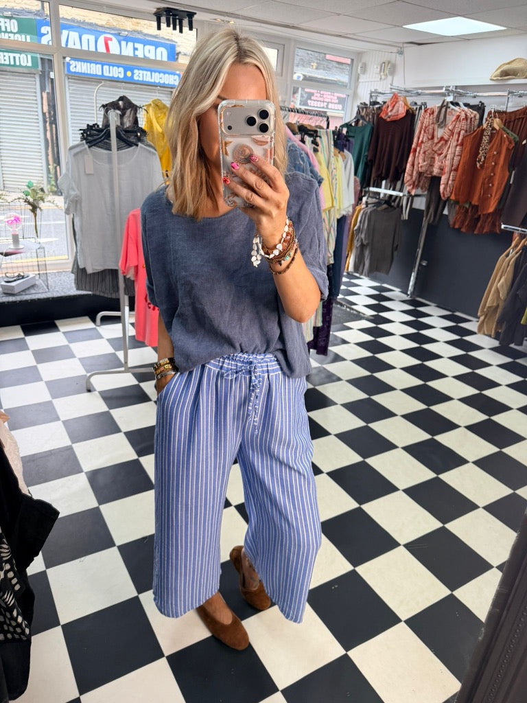 Lottie Top Denim Blue