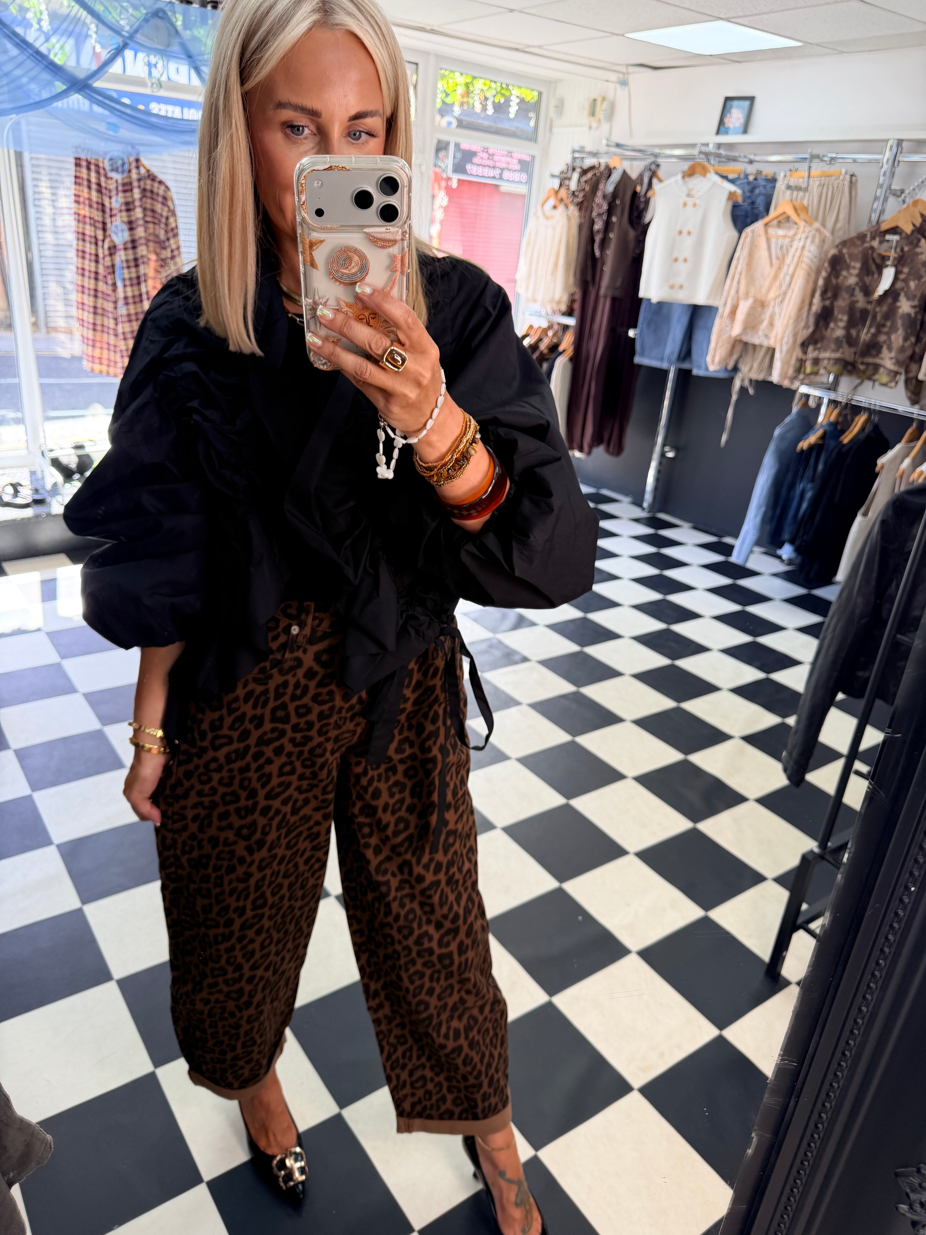 Ruffle Lightweight Jacket Black Pre Order Due in next Fri approx