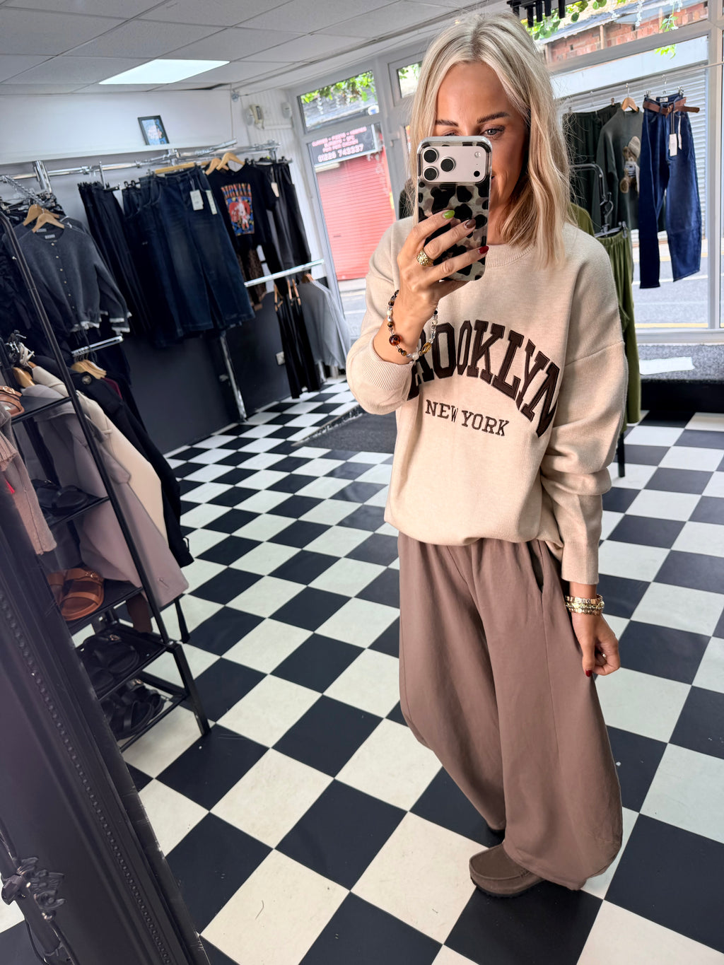 Brooklyn NY jumper - Cream