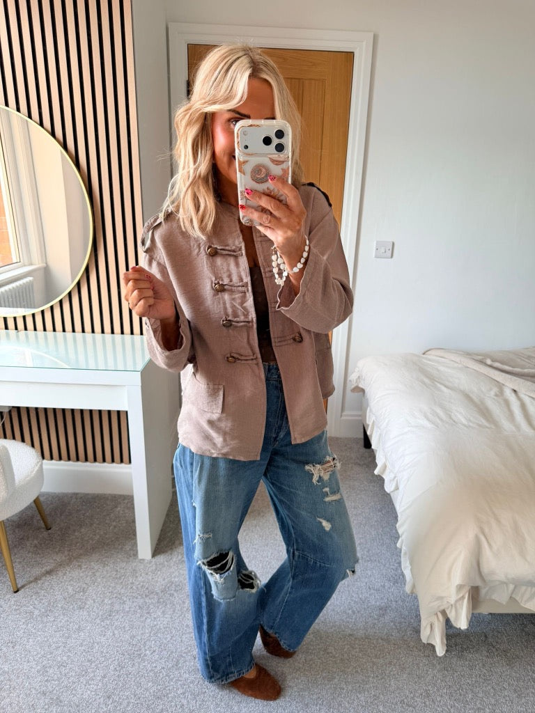 Military Jacket Taupe
