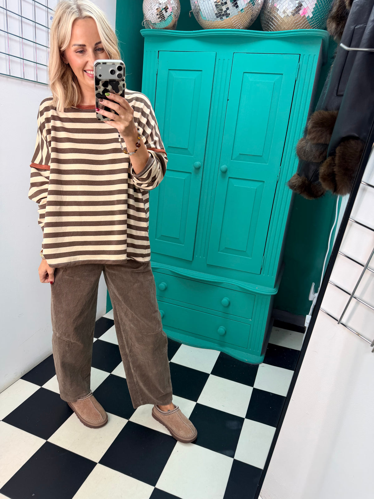The Sunday stripe - Mocha and Chocolate