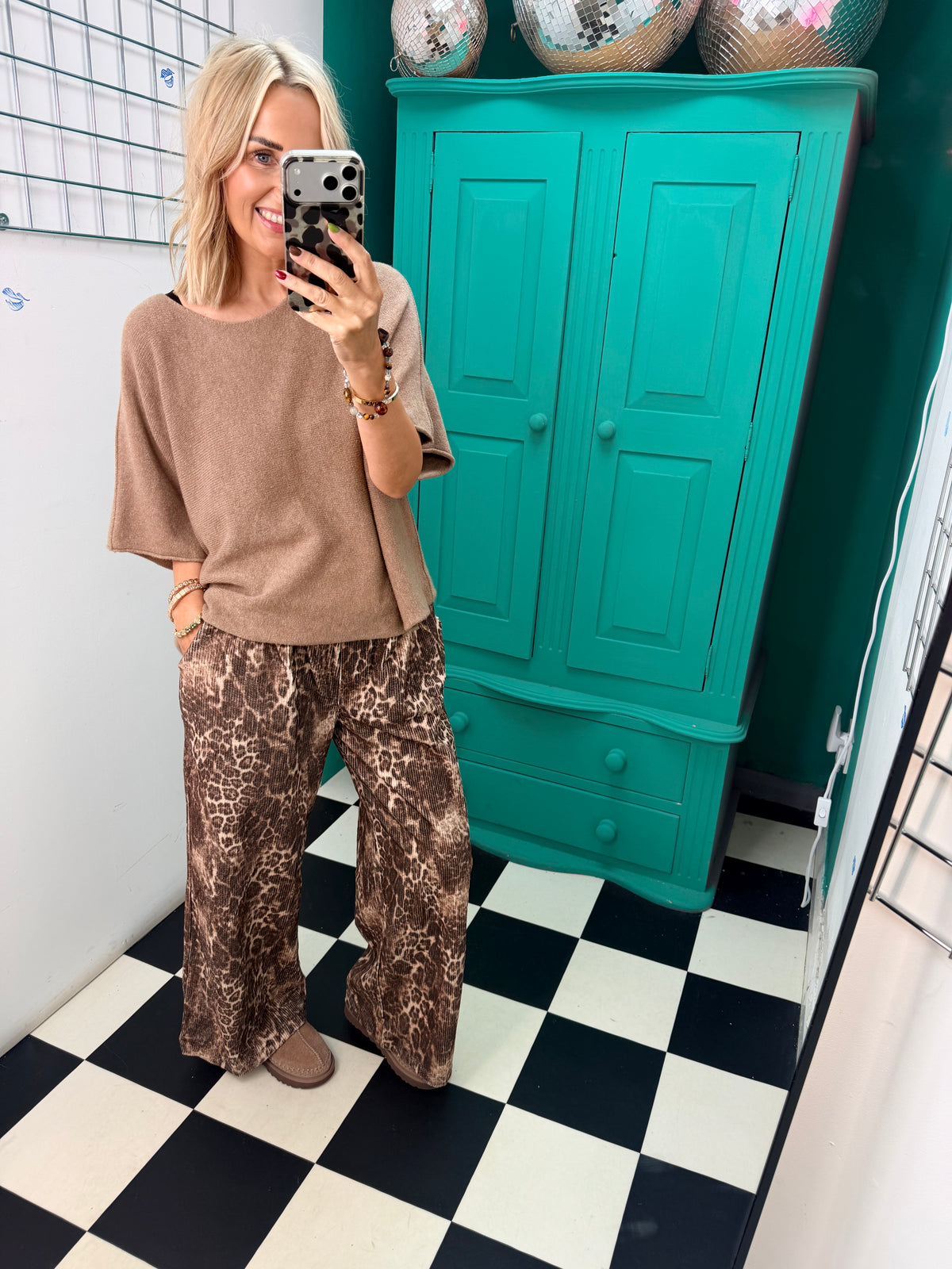 Leopard Cord Trousers
