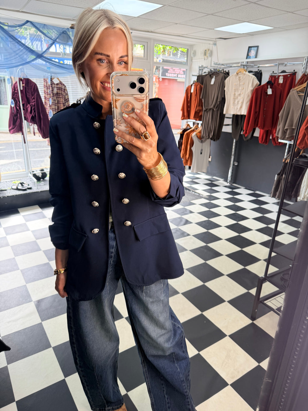 Military blazer Navy