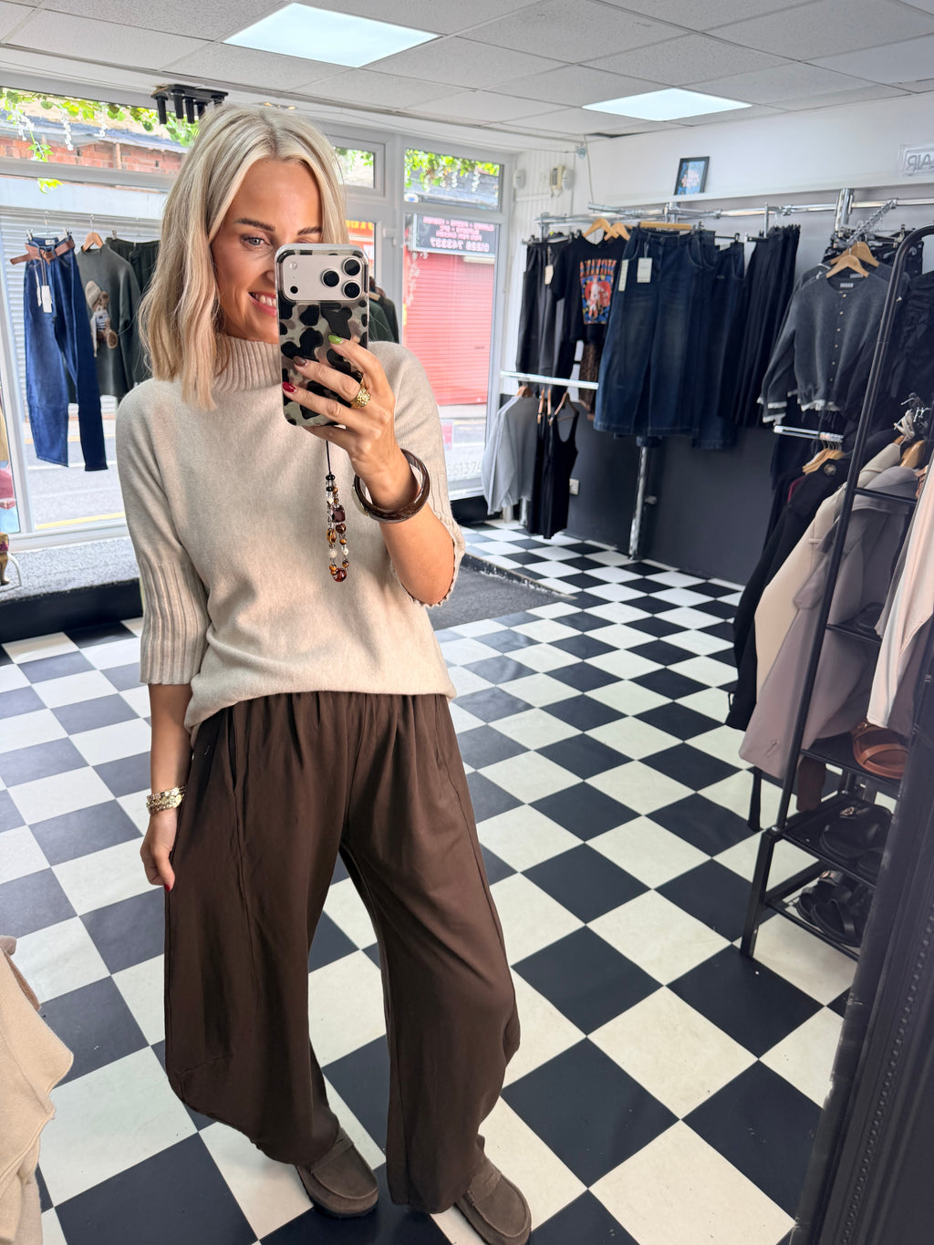 Rosie knit - Taupe