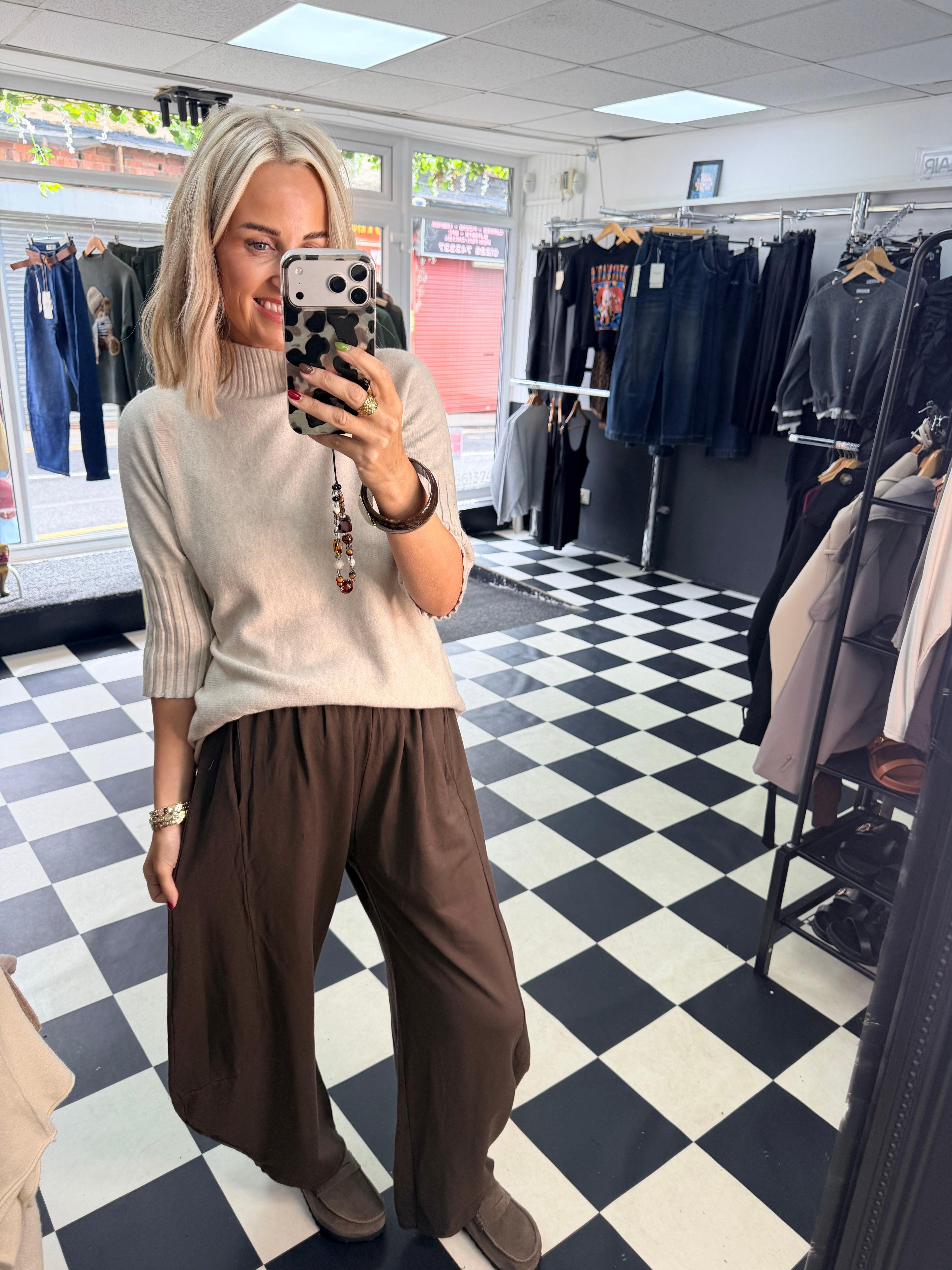 Rosie knit - Taupe