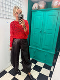 Lace Top Red