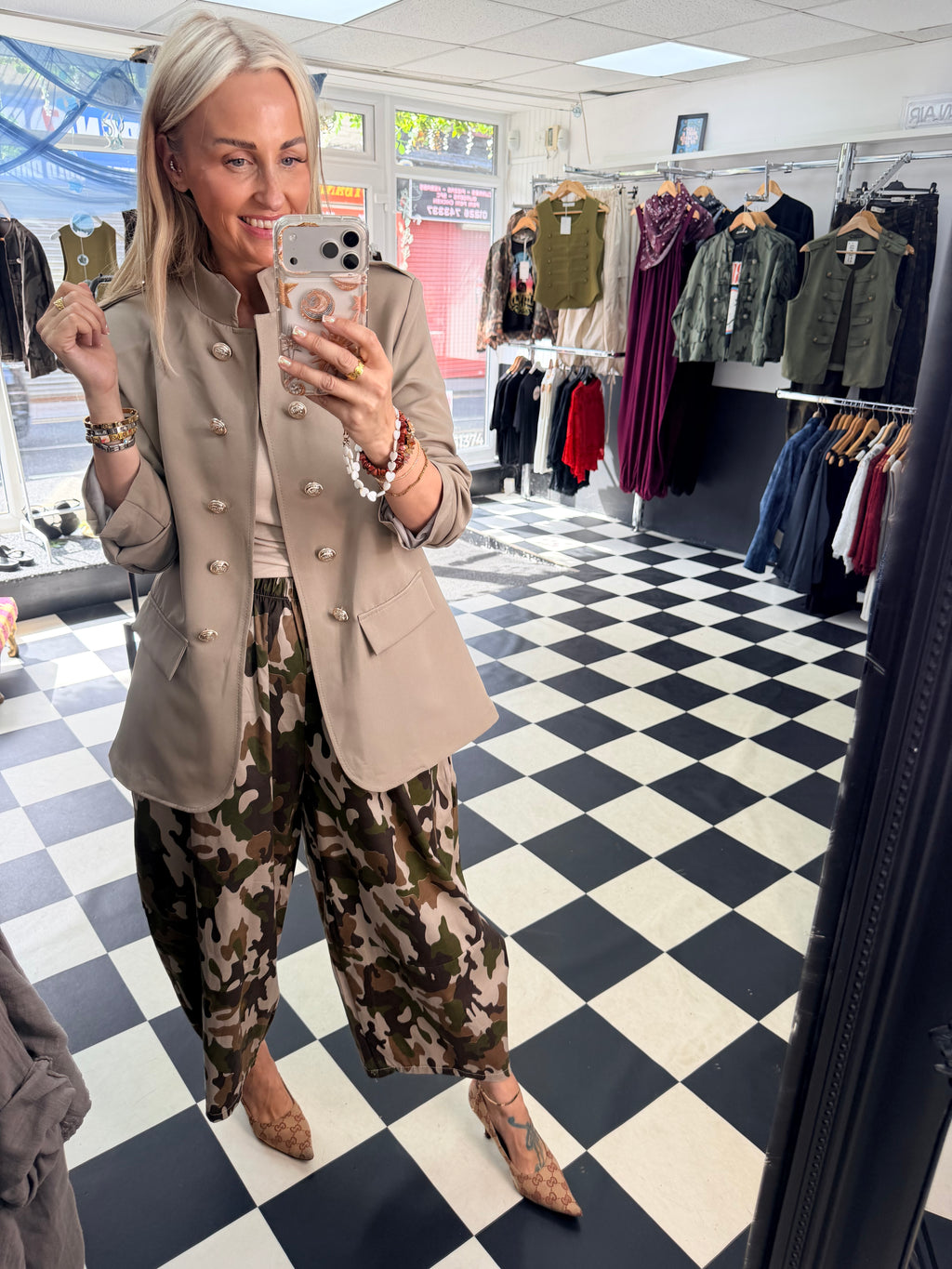 Military blazer Taupe