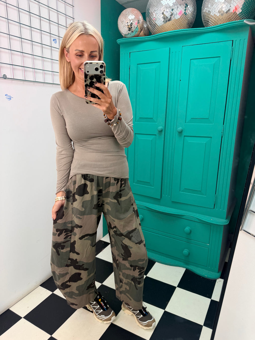 Barrel Camouflage Trousers Light Khaki