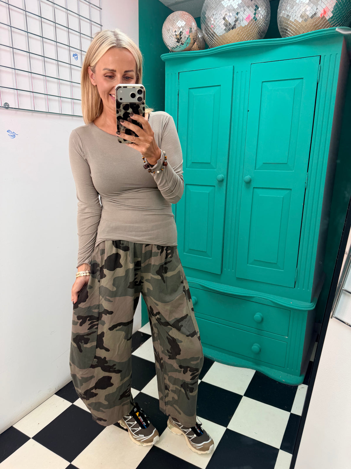 Barrel Camouflage Trousers Light Khaki