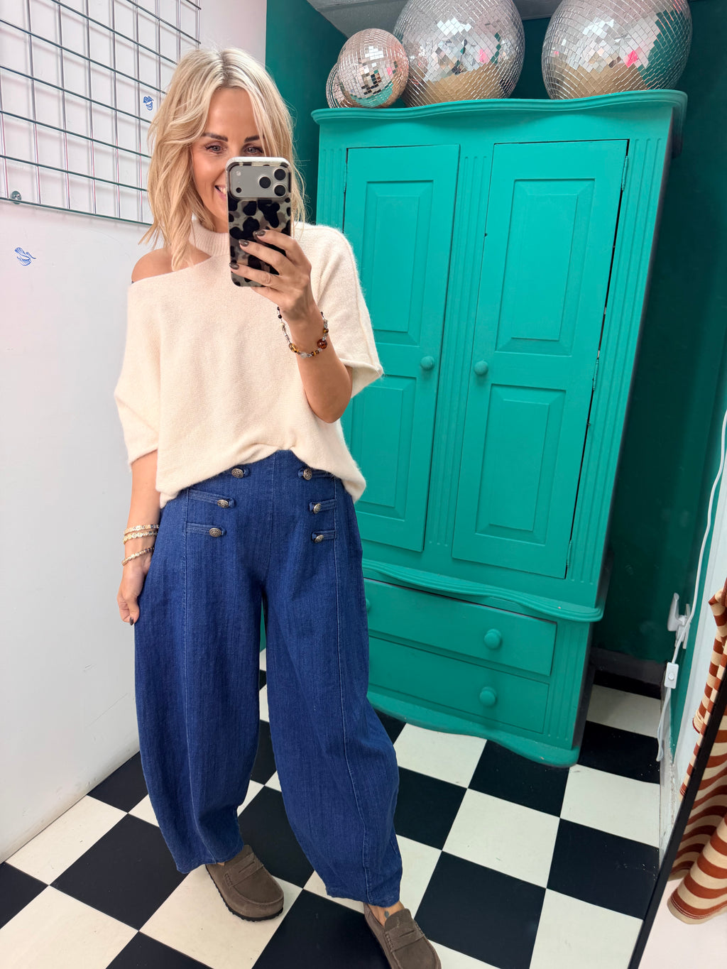 Military denim jean - Light Demin
