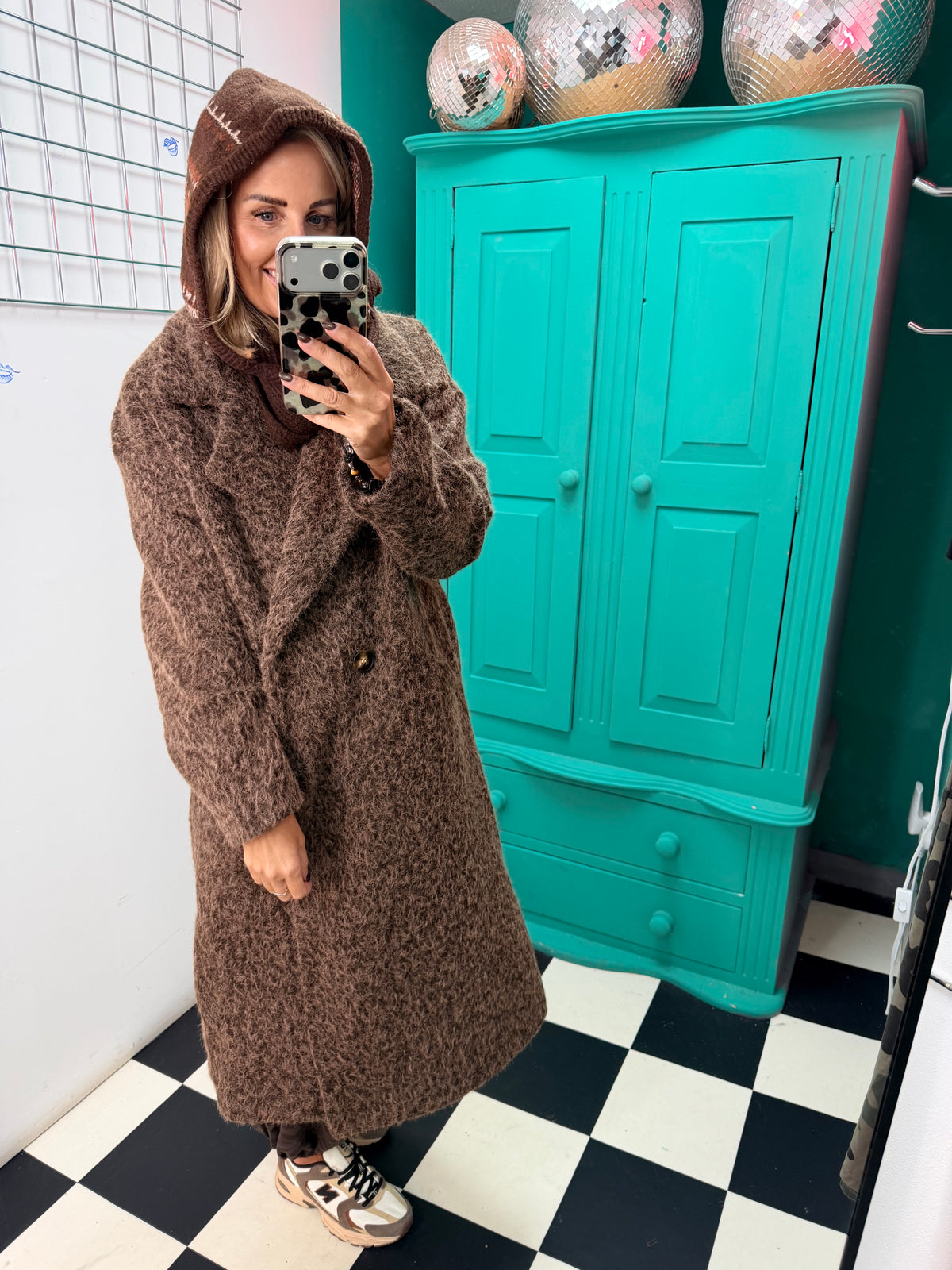 Winter tie snood - Chocolate
