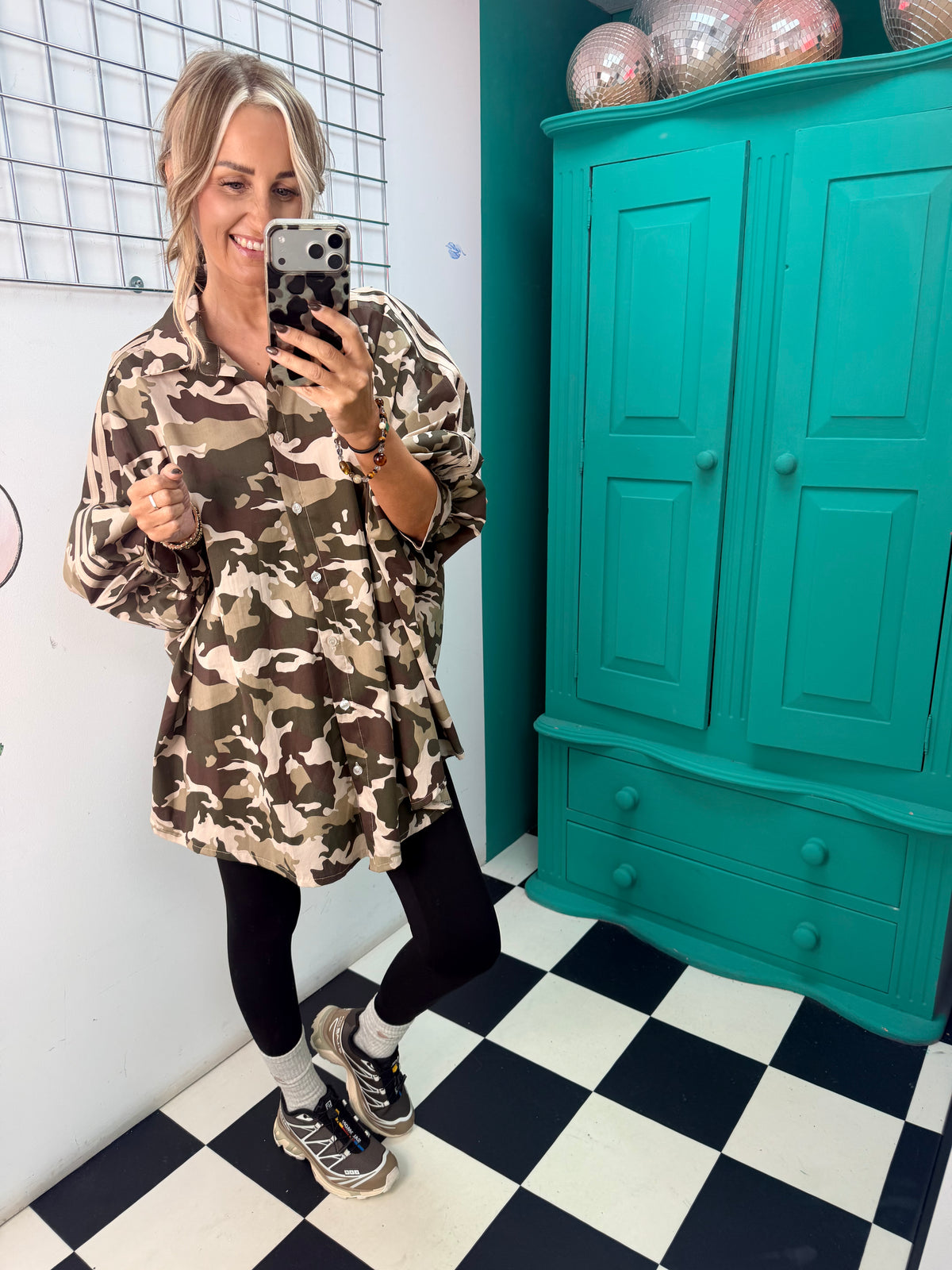 Camo Club Oversized Stripe Shirt Special Buy