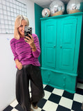 Soft touch Zebra jumper Raspberry Special buy