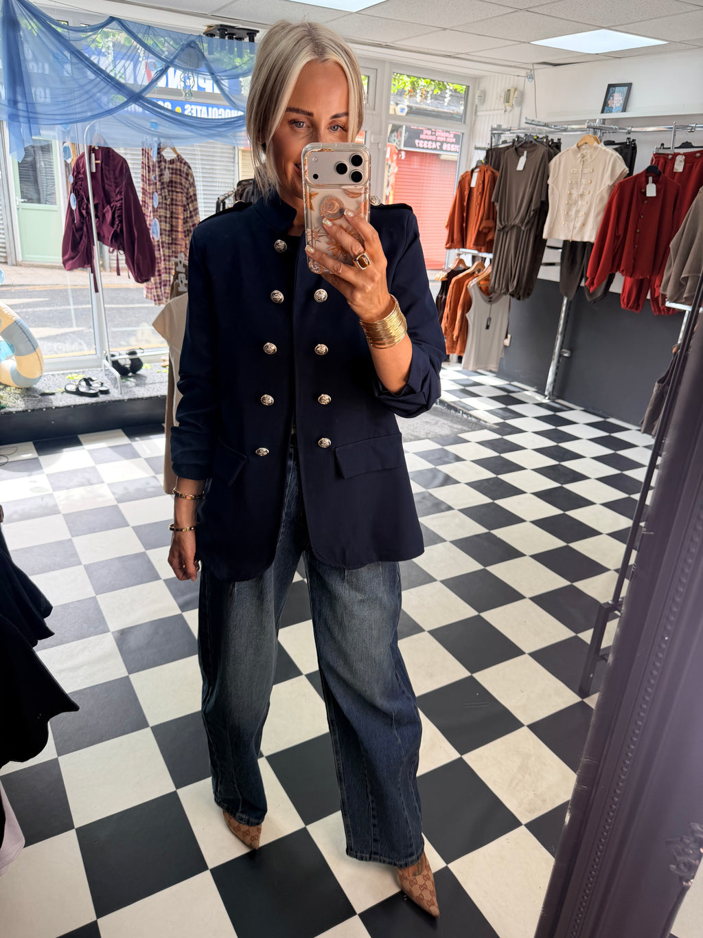 Military blazer Navy