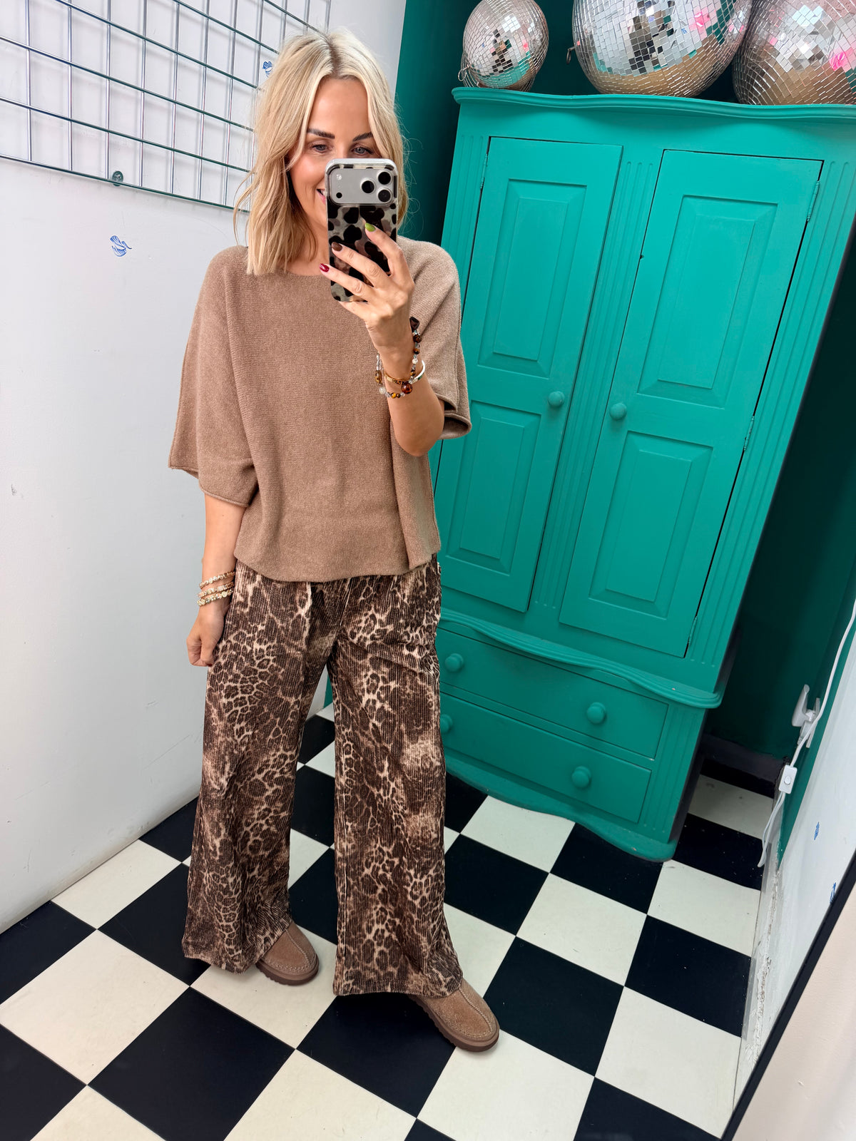 Leopard Cord Trousers