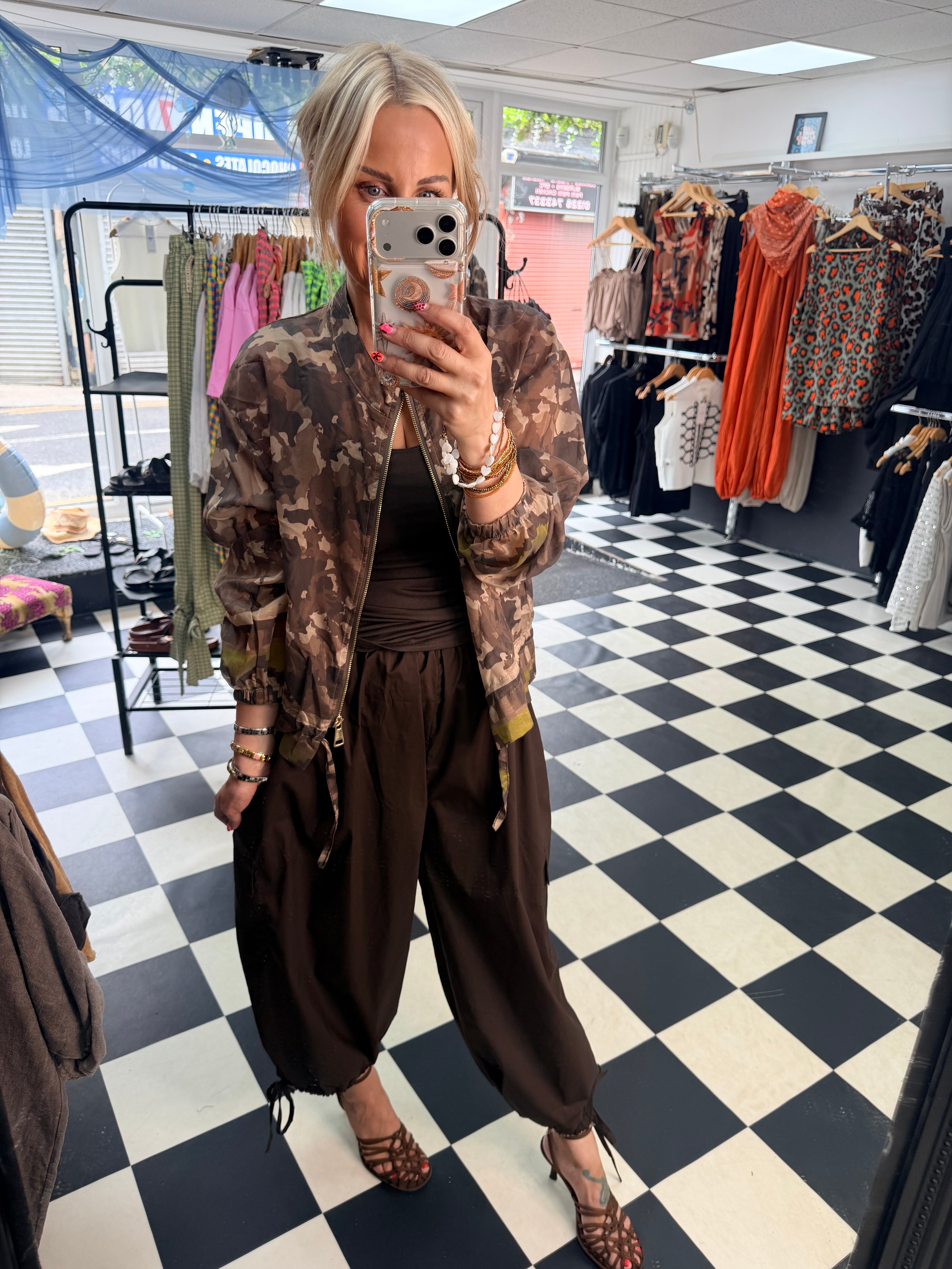 Lightweight Camo Jacket Mocha