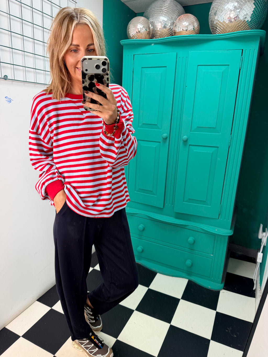 Weekend V Stripe Special Buy Red and Blue