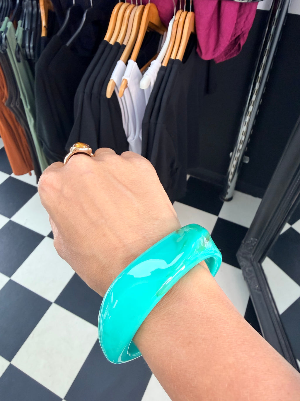 Wavy Bangle Blue