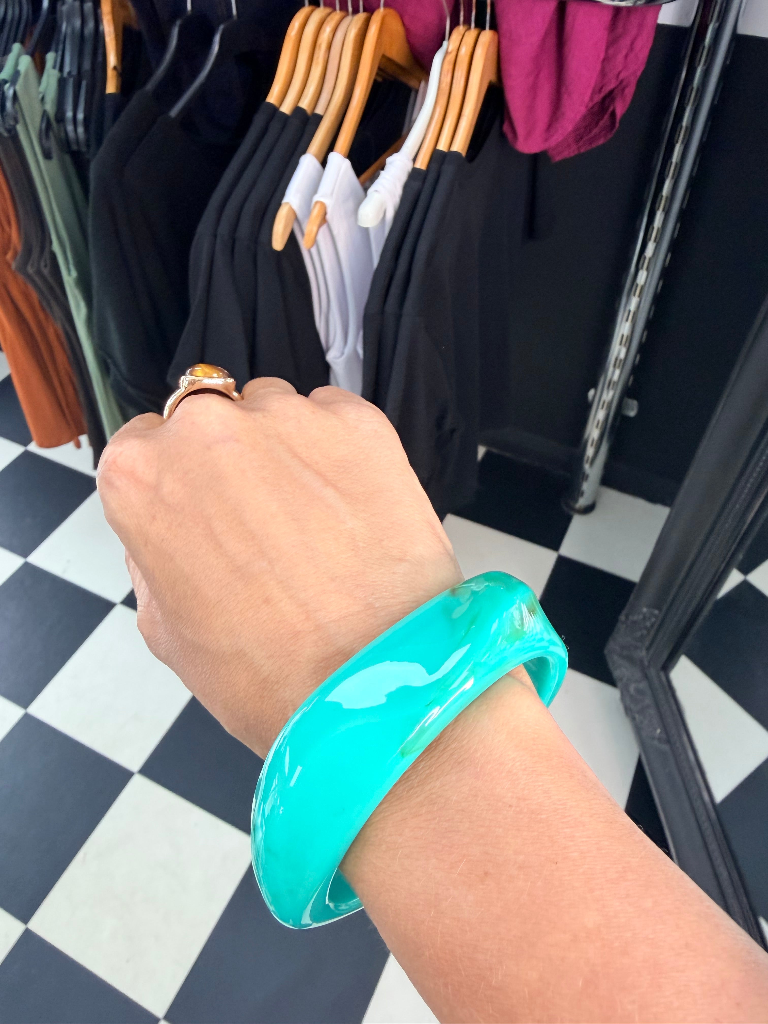 Wavy Bangle Blue