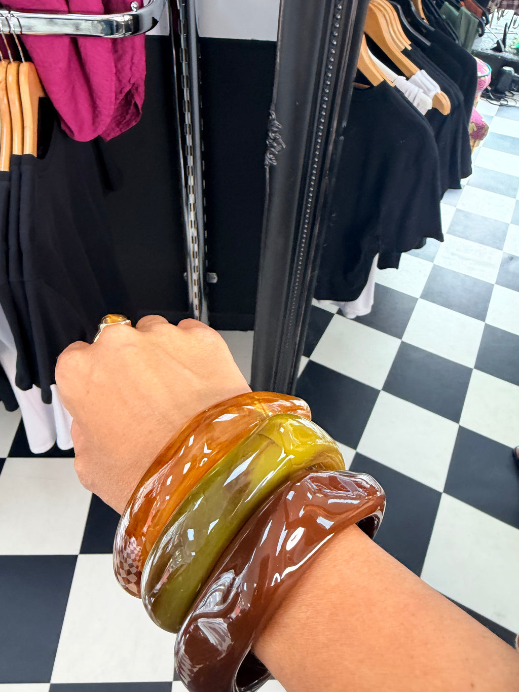 Wavy Bangle Chocolate
