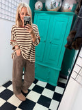 The Sunday stripe - Mocha and Chocolate