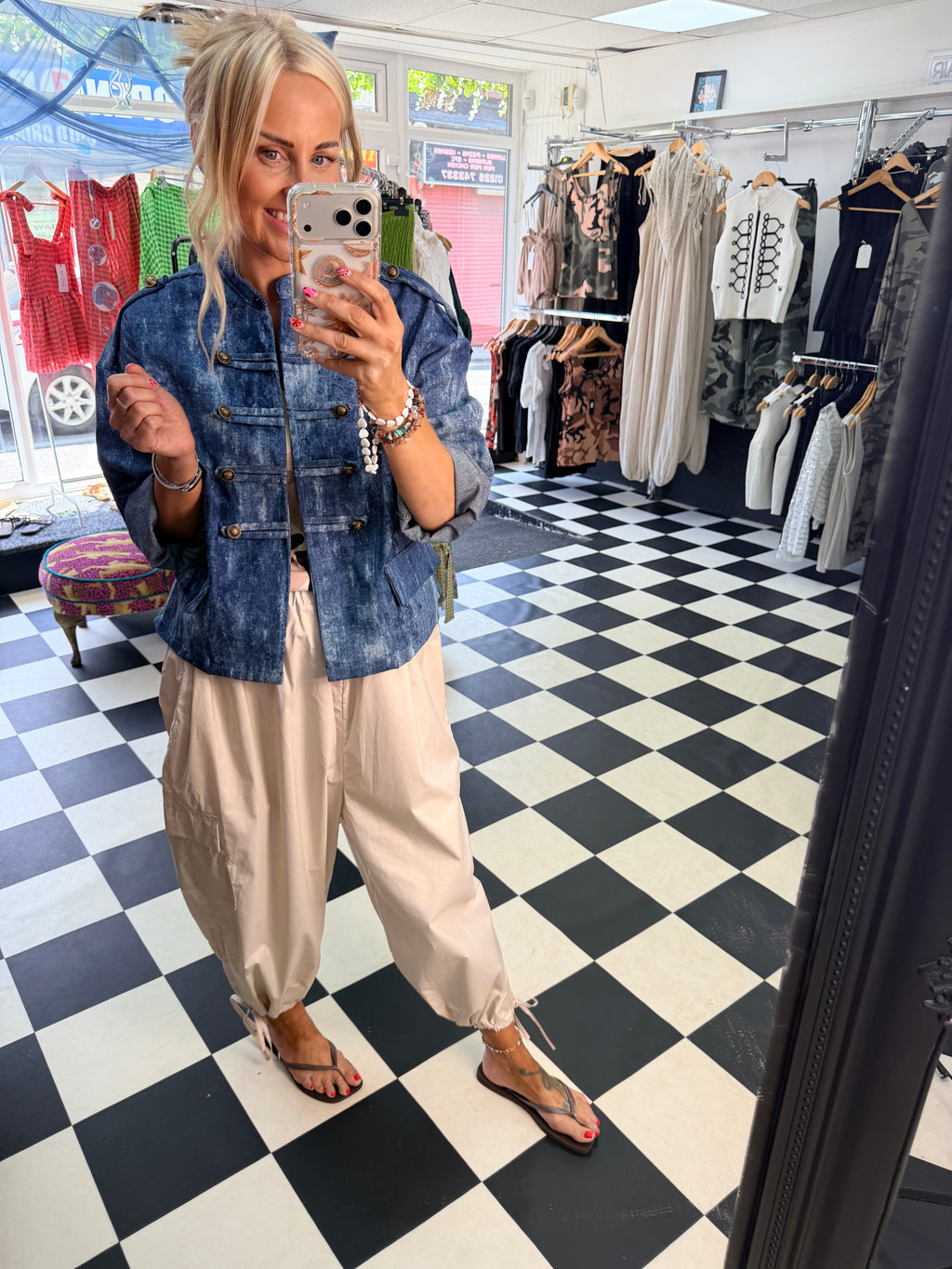 Denim Military Jacket Pre Order Due in Sunday 19th July approx